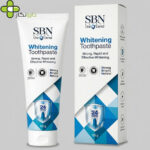 خمیر دندان سفید کننده اس بی ان مدل Whitening با طعم نعنا مناسب برای تمام دندانها وزن ۱۲۰ گرم
